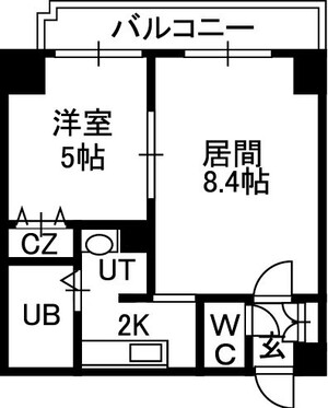 ｗｉｌｌＤｏ南１２条の間取り