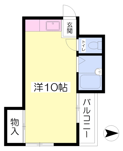 松山市永木町のマンションの間取り