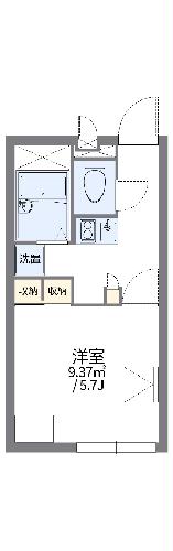 レオパレス比治山ヒルズの間取り