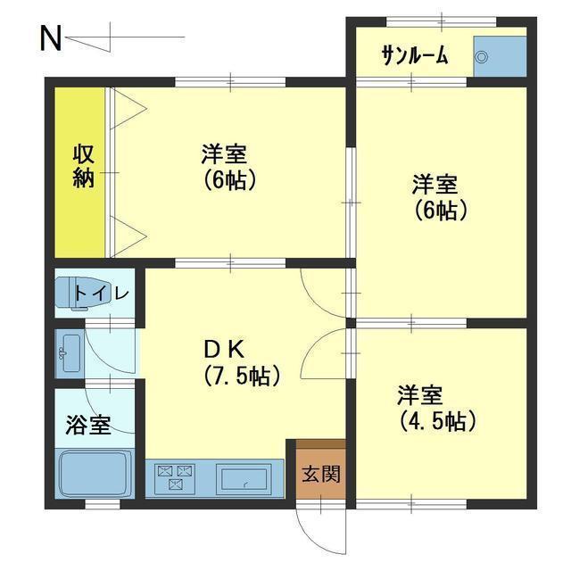 ビリケンハイツ長江の間取り