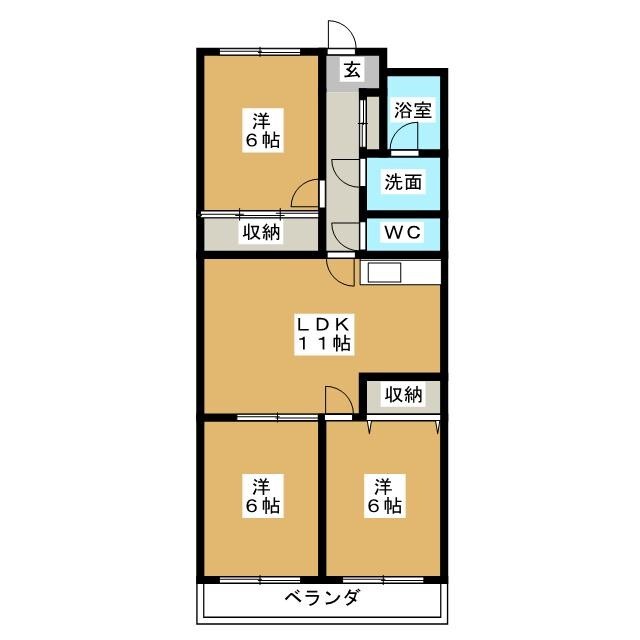 ベルアーム松戸の間取り