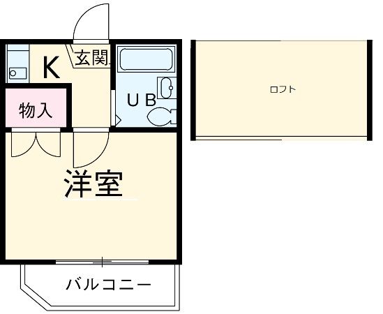愛知県名古屋市中川区荒子町字宮窓（アパート）の賃貸物件の間取り