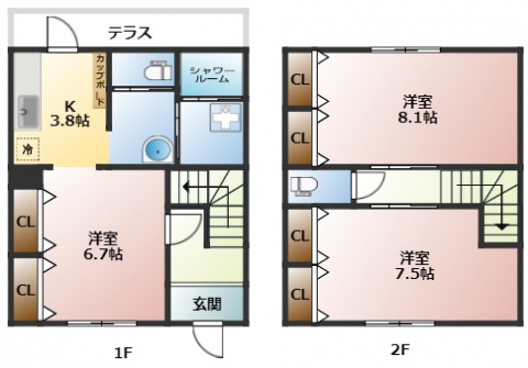 【インターサイドシティ伊吹四番館の間取り】