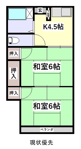 第二澤畑荘の間取り