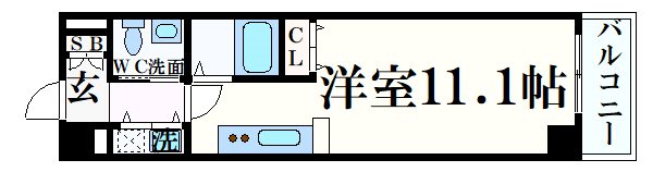 神戸市中央区磯辺通のマンションの間取り