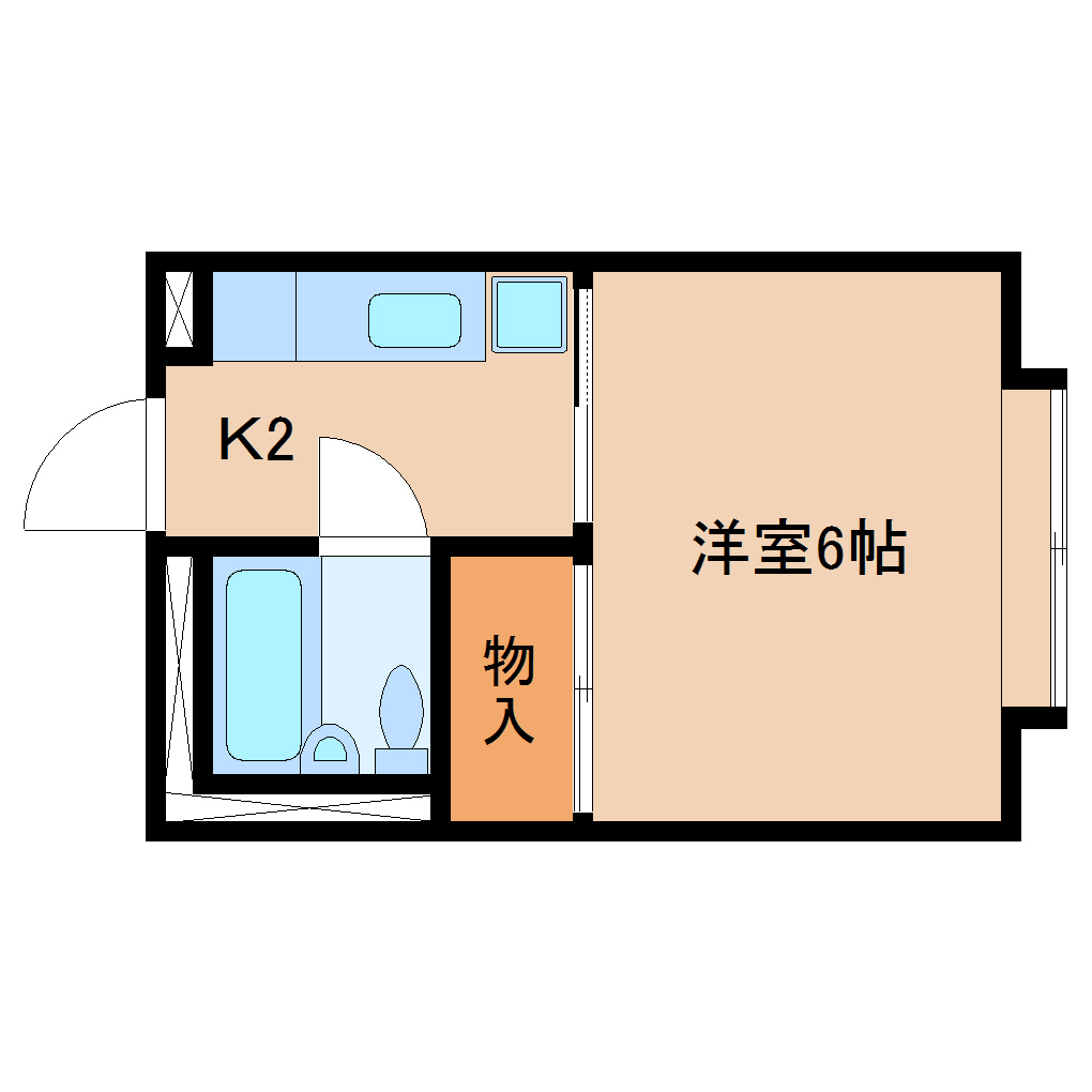 静岡市清水区草薙のマンションの間取り