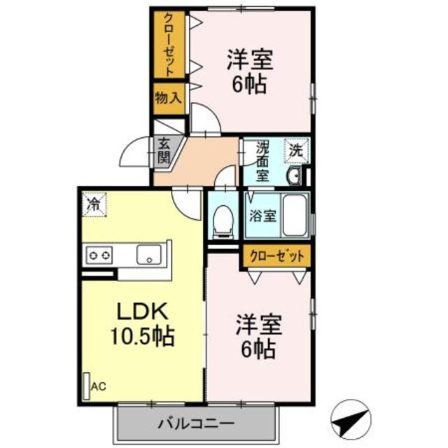 シャトルハット月の間取り