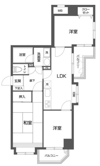 グリーンフィールド大山の間取り