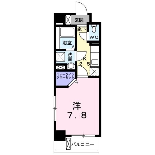 北九州市戸畑区一枝のマンションの間取り