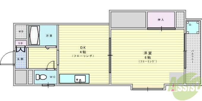 正雀グランドハイツ北の間取り