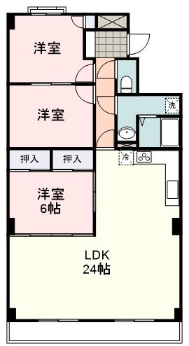 【チサンマンション紺屋町の間取り】