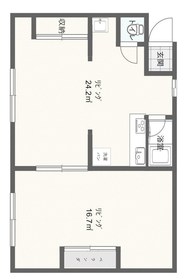 迎町サンハイツの間取り