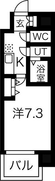 大阪市淀川区木川東のマンションの間取り