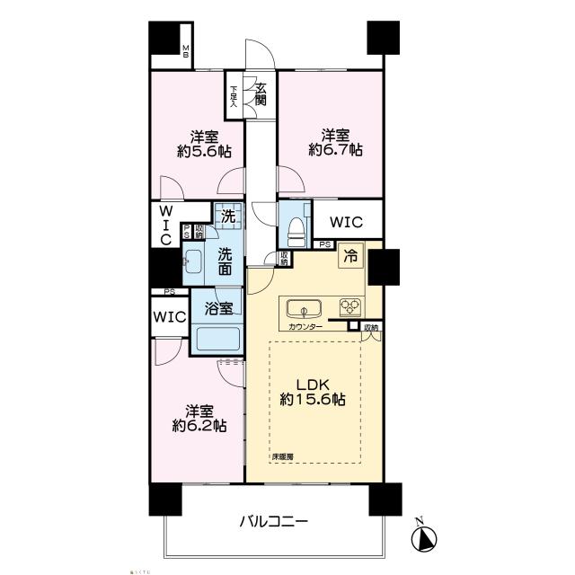 プレミスト大手通の間取り