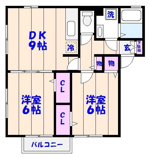 【ソシアコートの間取り】