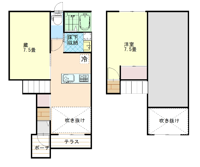 ベルリード村松町の間取り