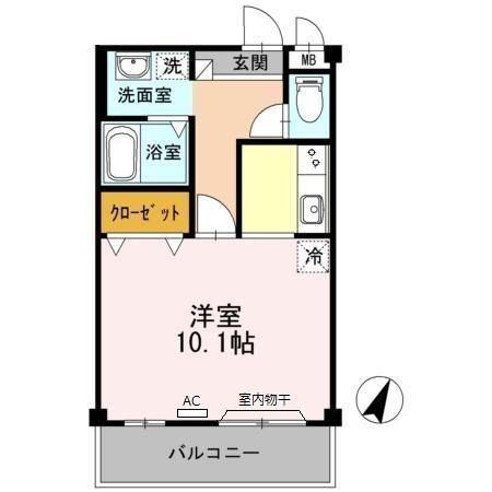 春日井市味美町のマンションの間取り