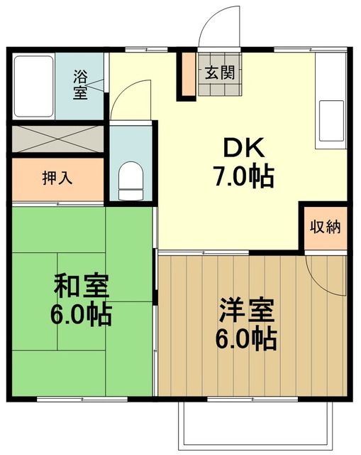 ドエル西八の間取り