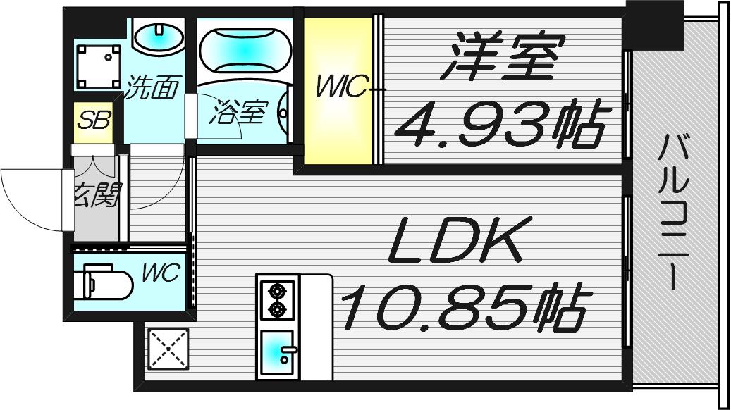 プレジオ天神橋ASIANの間取り