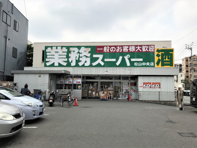 【松山市朝生田町のアパートのスーパー】