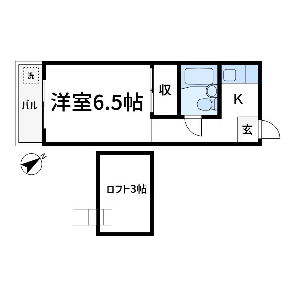 文京区大塚のアパートの間取り