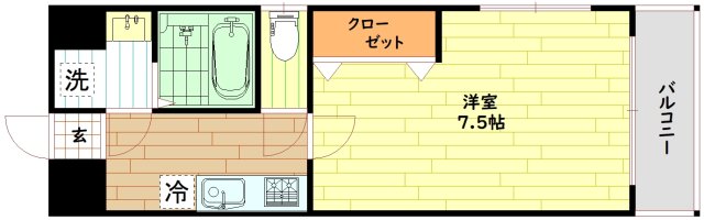 大阪市城東区今福南のマンションの間取り