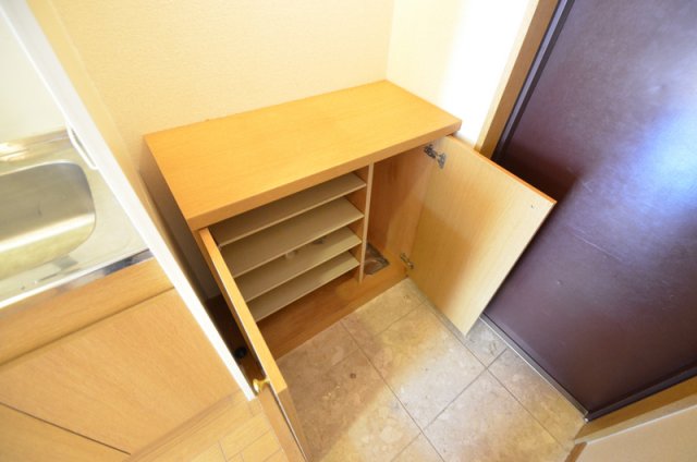 玄関　こう見えても意外と入るんです！靴コレクションはここに入れてお