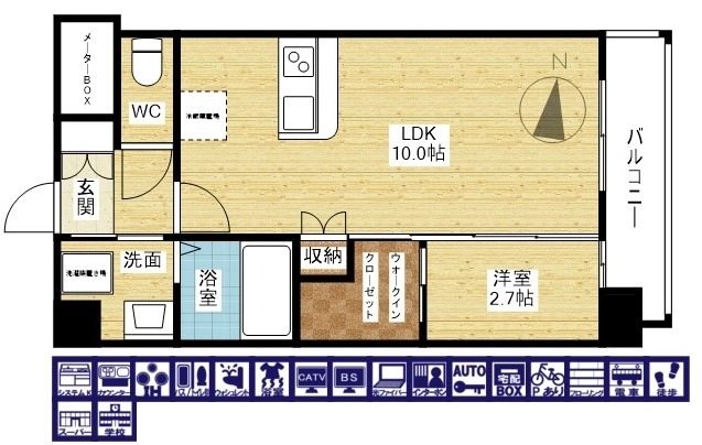 セレニテ東三国ミラクの間取り