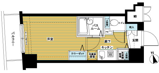 トーシンフェニックス市谷柳町の間取り