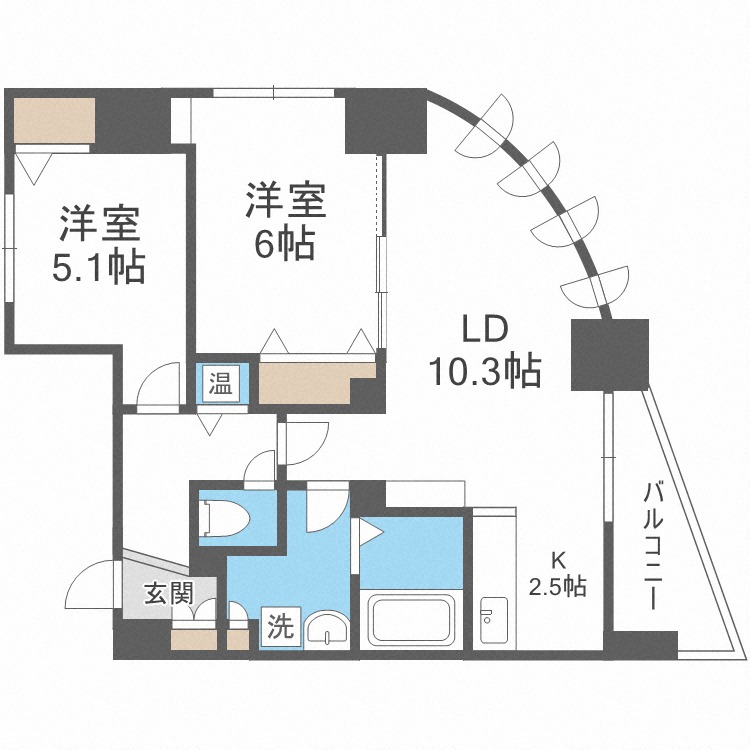 ミラベルパーク宮の森の間取り