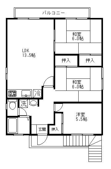 田中ハイツの間取り