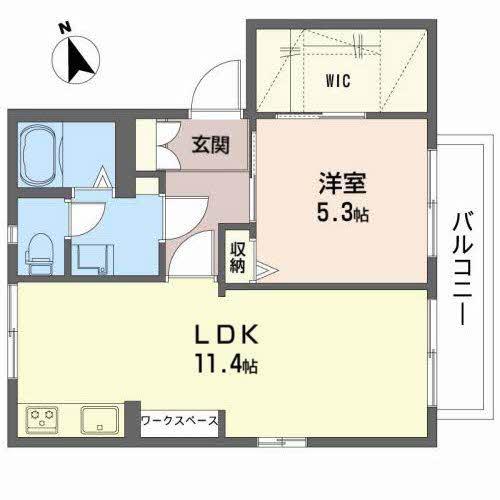 カーサワンセブンの間取り