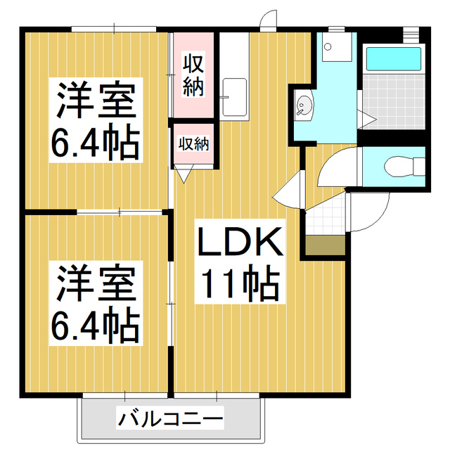 フォーレスオオヒガシの間取り