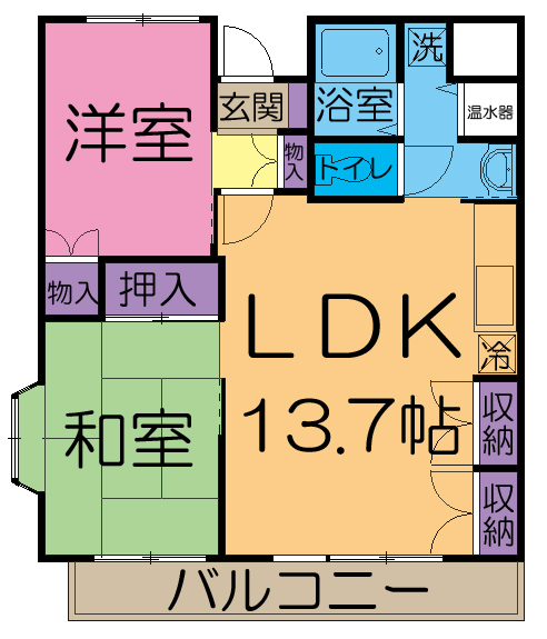 ニューライトマンションの間取り