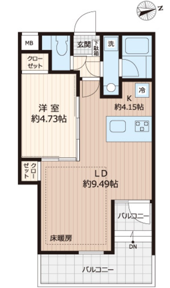 練馬区早宮のマンションの間取り