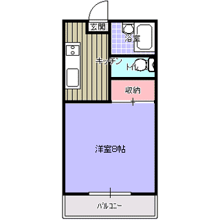 プレジール小白川Ａの間取り