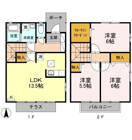 御料所ガーデンCの間取り