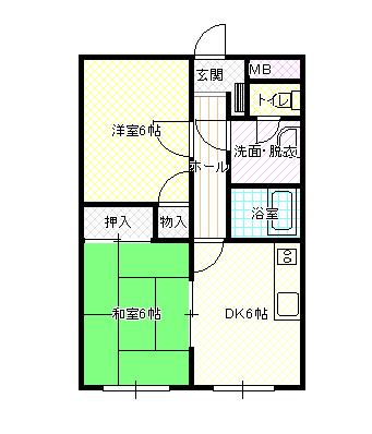 ドミール三川Iの間取り