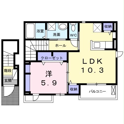 【Lon　Happinessの間取り】