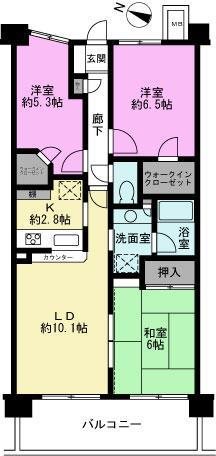 グラン・プラーザ新越谷の間取り