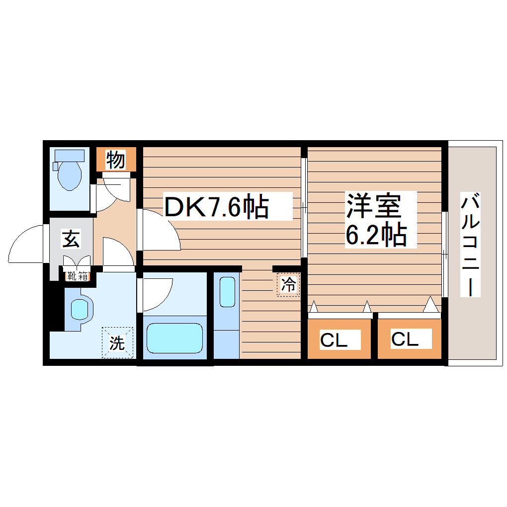 ソレアード小松島IIの間取り