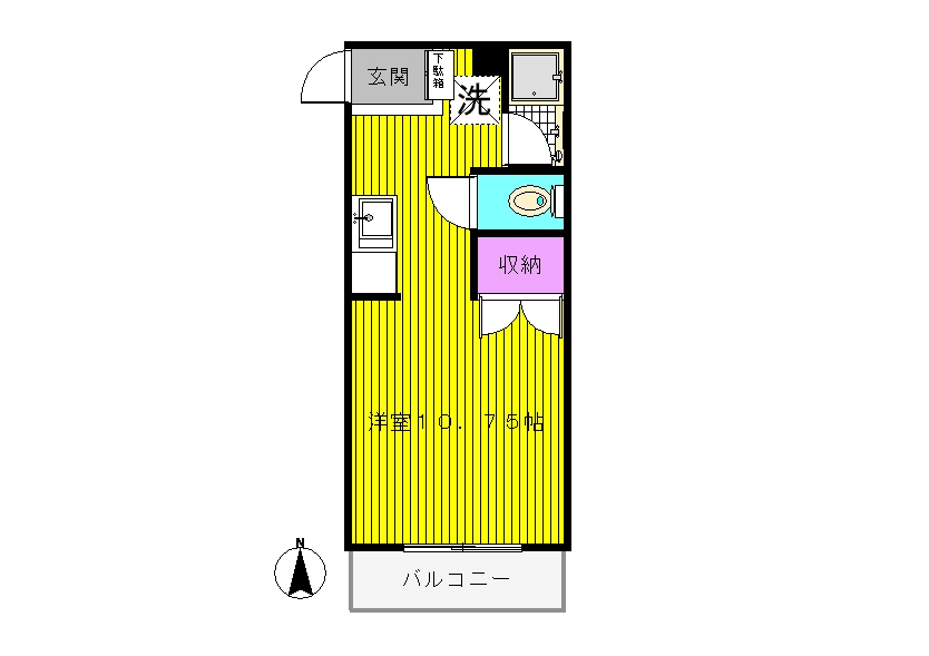 コーポアワムラ1の間取り