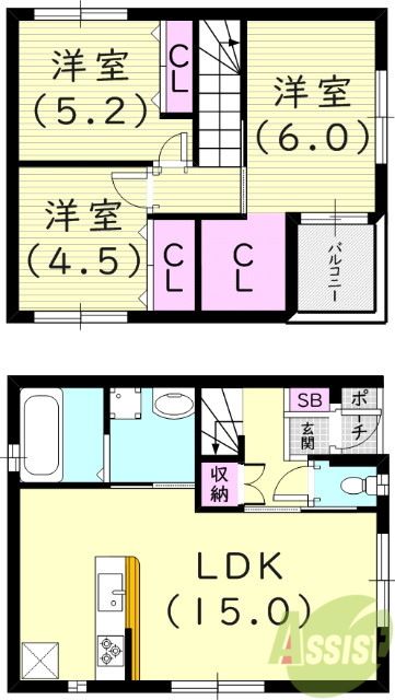 【西宮市笠屋町のその他の間取り】