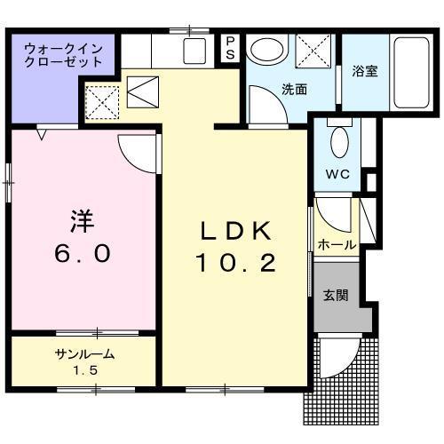 ［大東建託］ボニートIIの間取り