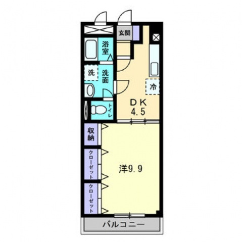 プリムローズ．Ｋの間取り