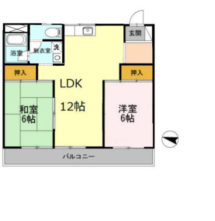 長瀬第三マンションの間取り