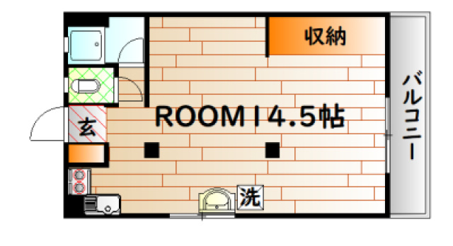 広島市中区光南のマンションの間取り