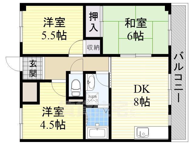 ファミール葛本の間取り