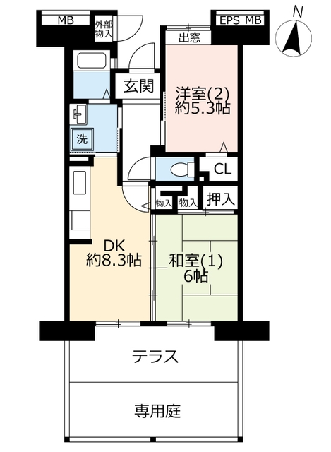 ＵＲコンフォール上野台の間取り