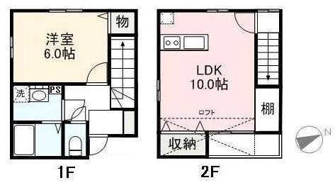 ヴィラ・アンソレイエ高松西の間取り